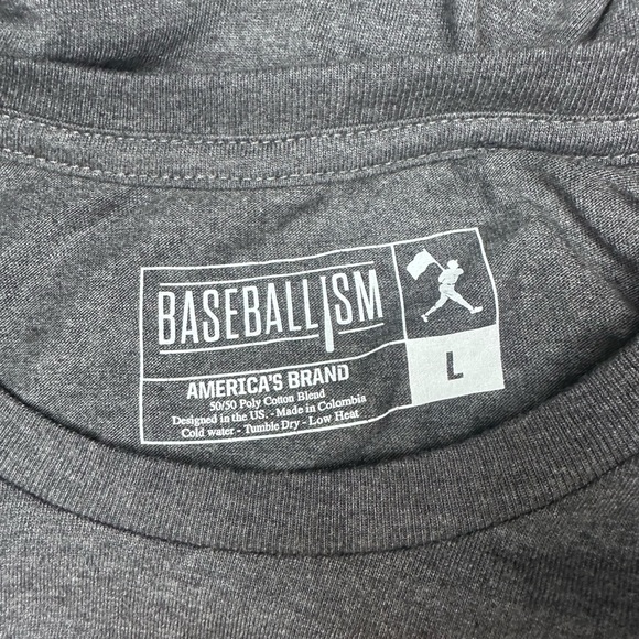 Baseballism Number One Mom | T-Shirt in Charcoal Gray - Picture 5 of 5